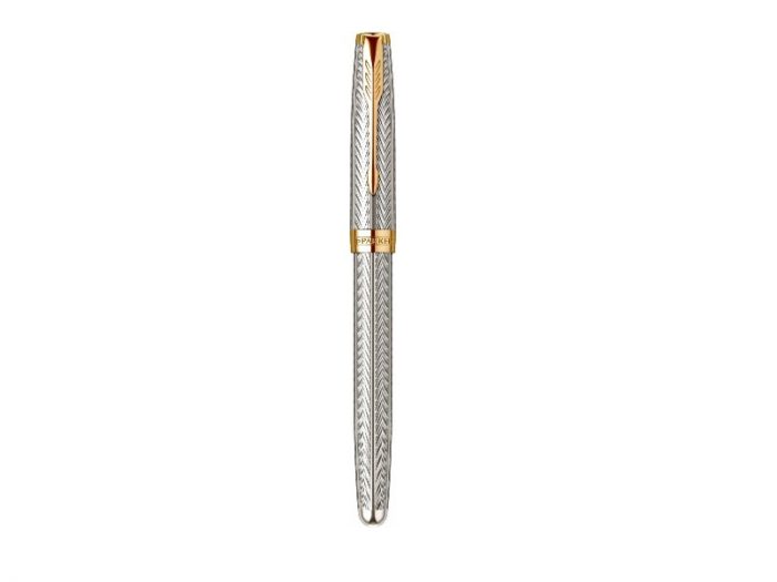 PARKER Royal NP SONET Silver Fougere 18K