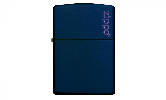 Zippo Navy Blue Matte w/ Zip Logo