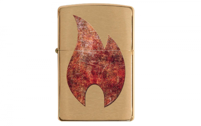 Zippo Rusty Flame Design