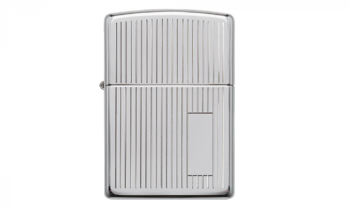 Zippo Engine Turned Chrome