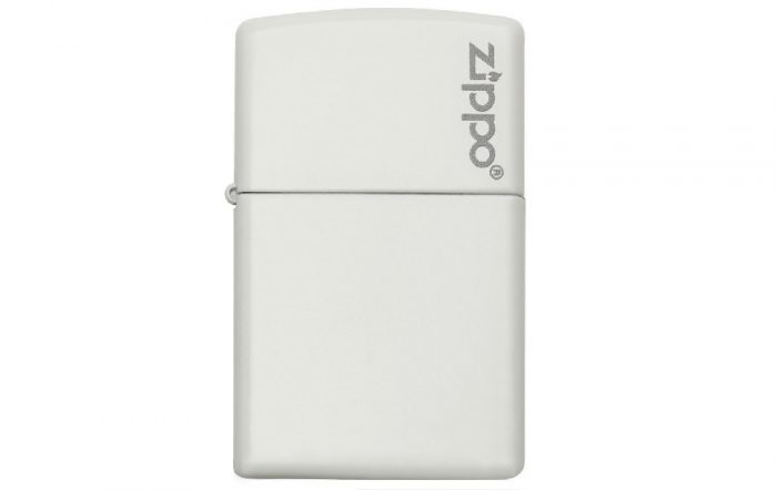 Zippo White Matte w/ Zippo Logo
